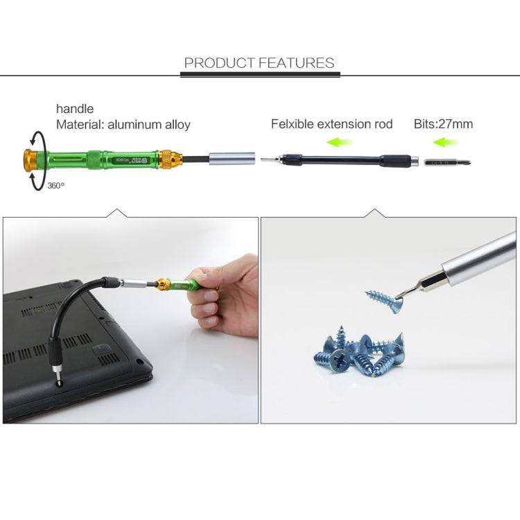 Kit cacciaviti magnetici 63 in 1 per riparare smartphone Apple - immagine 5