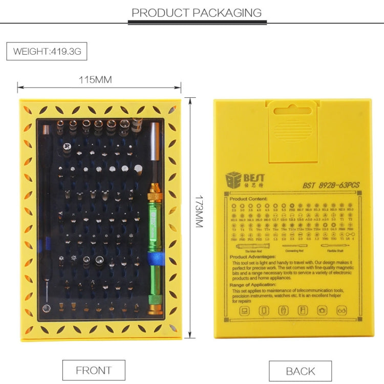 Kit cacciaviti magnetici 63 in 1 per riparare smartphone Apple - immagine 9