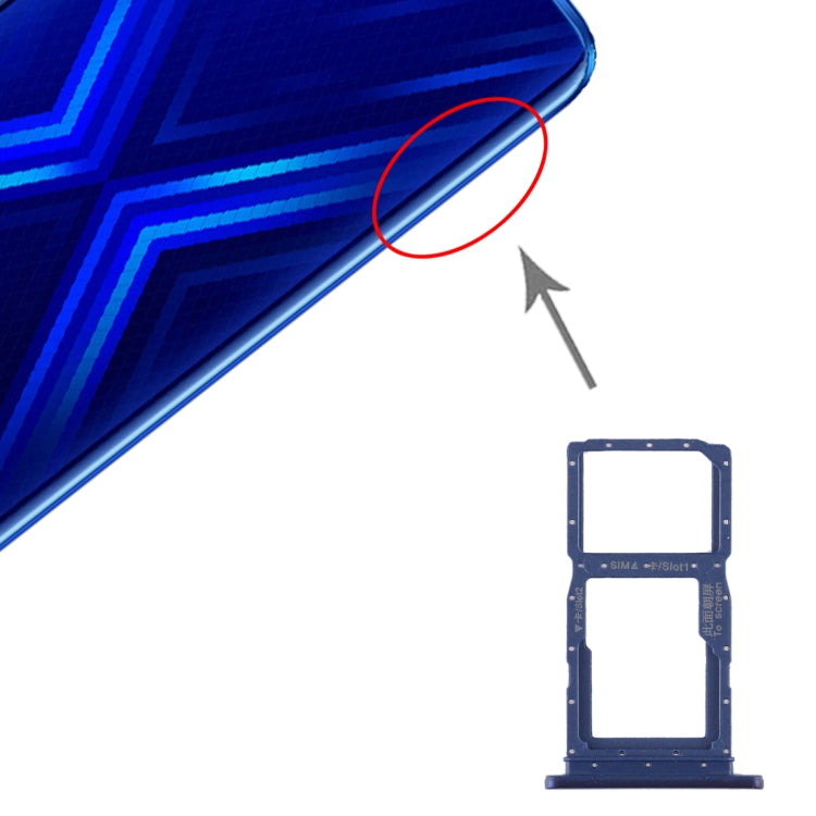 Vassoio SIM e microSD di ricambio per Huawei Honor 9X e 9X Pro