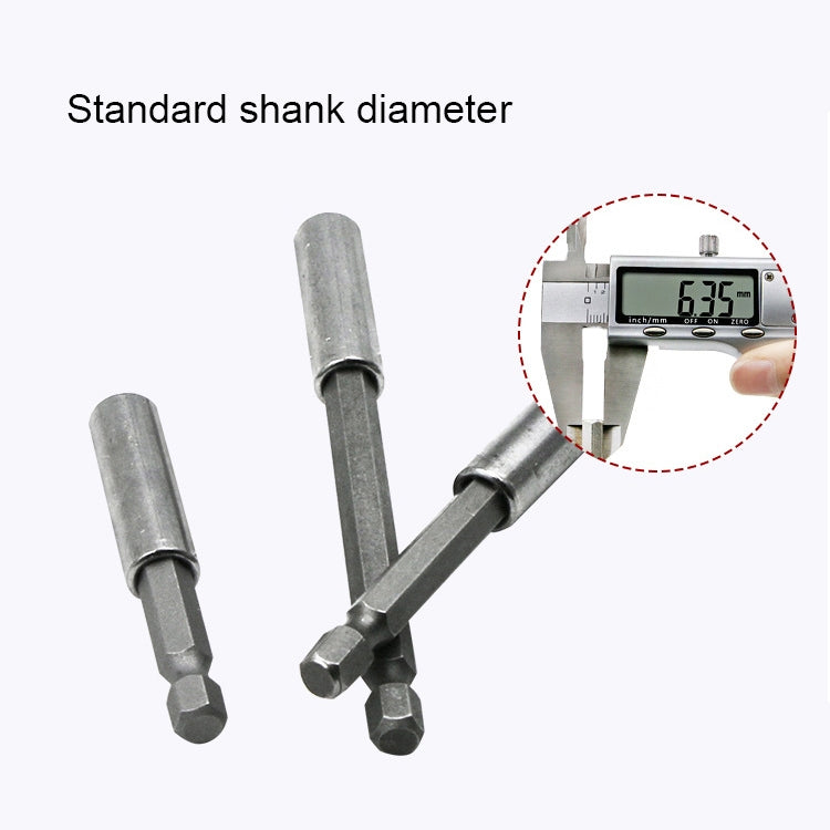 Set 5 teste a bussola magnetiche 1/4 in acciaio 100mm