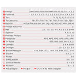 Set cacciaviti magnetici di precisione 126 in 1 per Apple - immagine 3