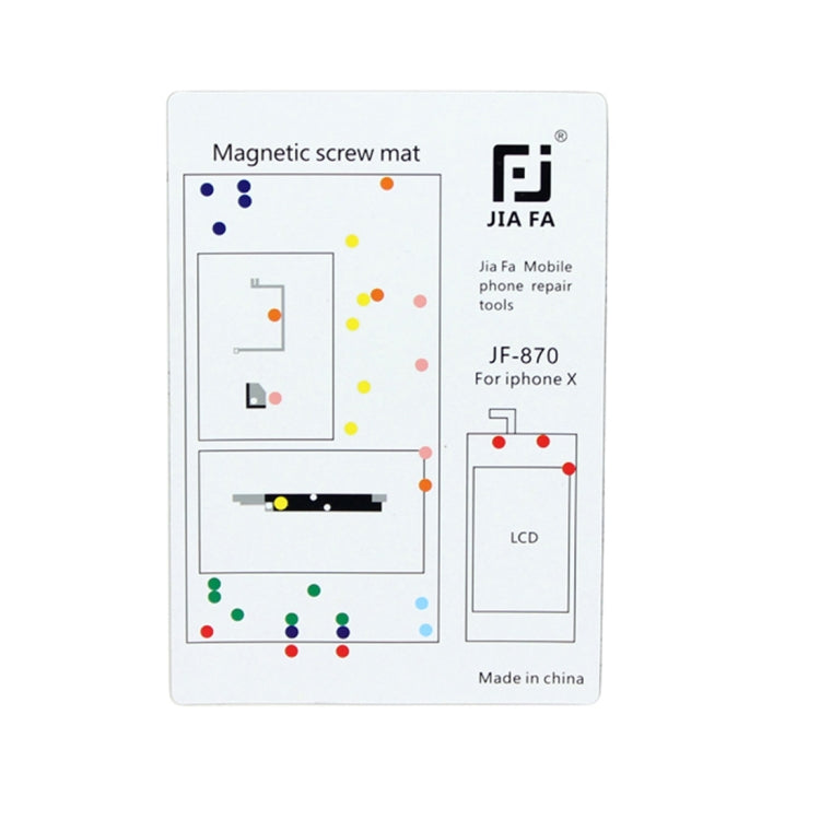 Tappetino magnetico per viti iPhone X, 15 × 10,5 cm - immagine 2