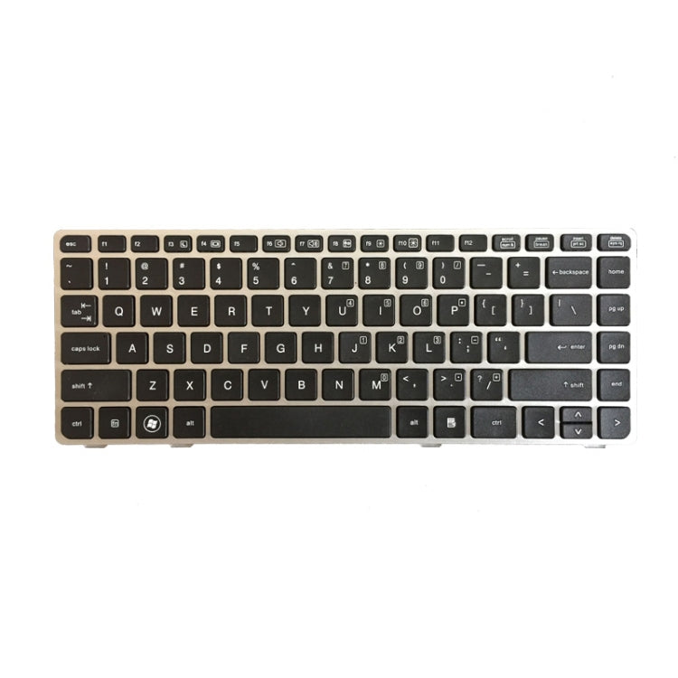 Tastiera USA HP EliteBook 8470B con cornice argento - immagine 2