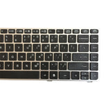 Tastiera USA HP EliteBook 8470B con cornice argento - immagine 4