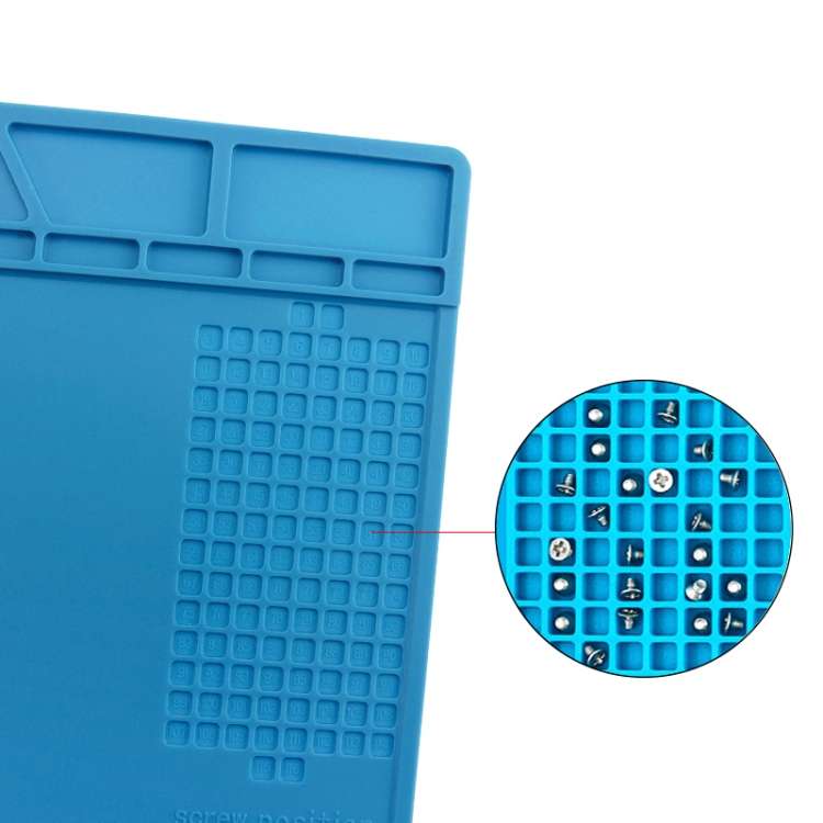 BEST-S-120 Stazione di saldatura BGA resistente al calore Pistola termica in silicone Cuscinetto isolante Strumenti di riparazione Piattaforma di manutenzione Tappetino da scrivania, BEST-S-120
