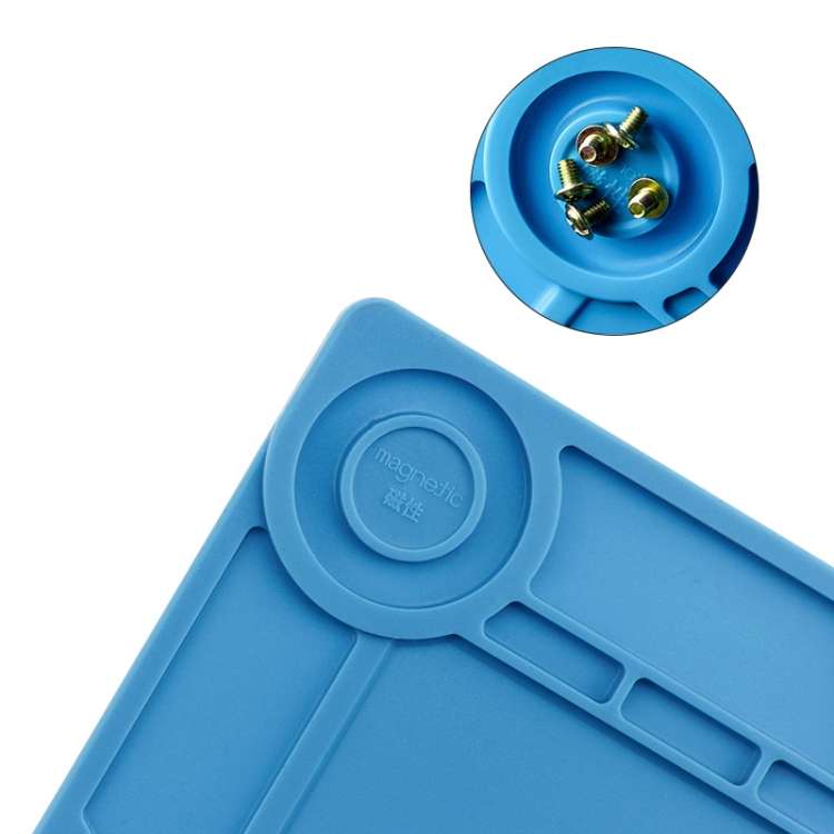 BEST-S-120 Stazione di saldatura BGA resistente al calore Pistola termica in silicone Cuscinetto isolante Strumenti di riparazione Piattaforma di manutenzione Tappetino da scrivania, BEST-S-120