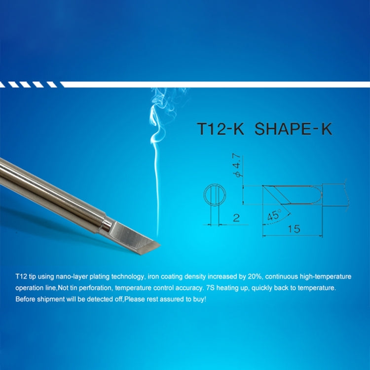Punta per saldatore QUICKO T12-KR senza piombo 75W