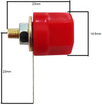 Connettore a banana rosso da panello foro 4mm
