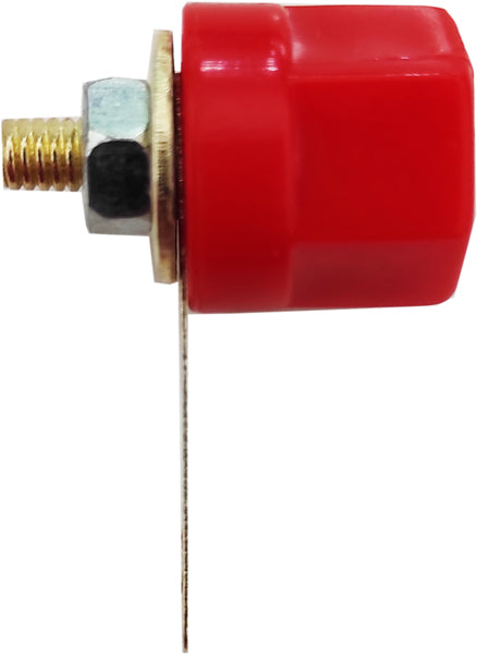 Connettore a banana rosso da panello foro 4mm