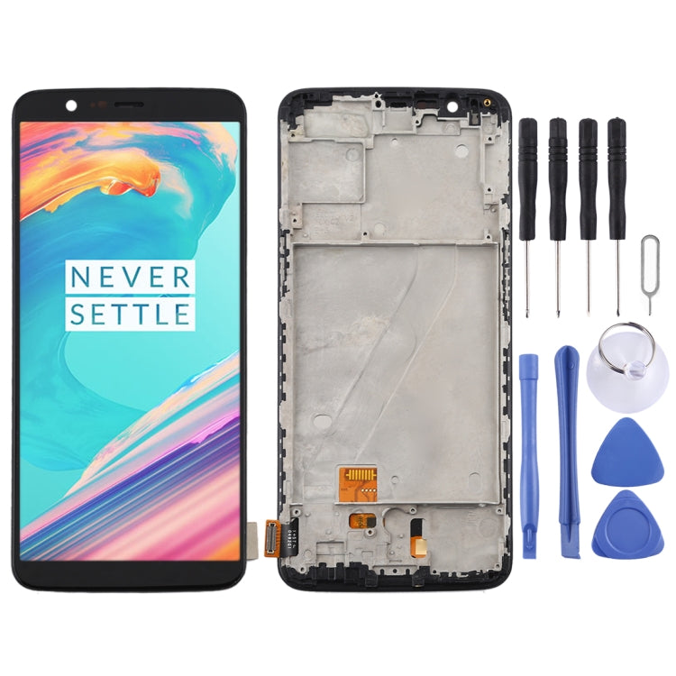Display LCD TFT con touch e cornice per OnePlus 5T A5010