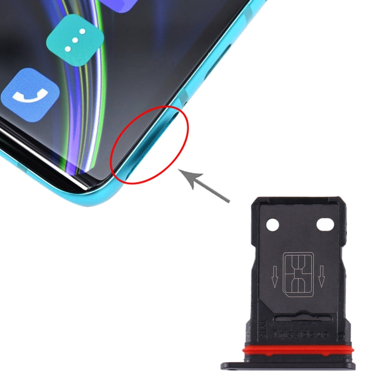 Vassoio SIM singola di ricambio per OnePlus 8, nero o argento