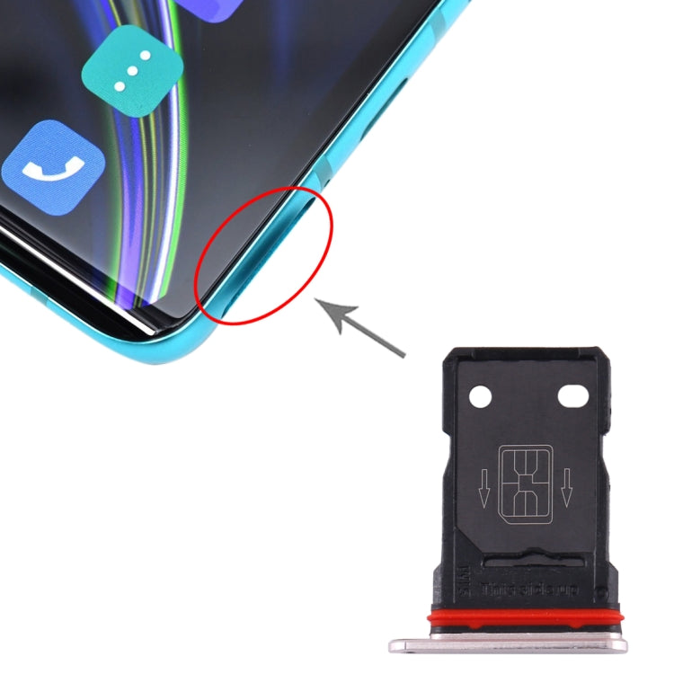 Vassoio SIM singola di ricambio per OnePlus 8, nero o argento - immagine 5