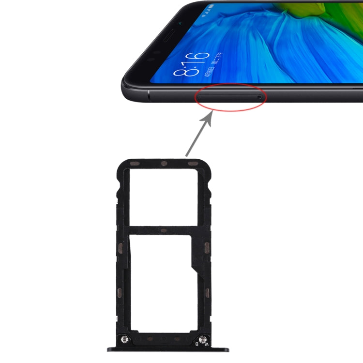 Vassoio SIM e Micro SD per Xiaomi Redmi 5 Plus, più colori - immagine 6