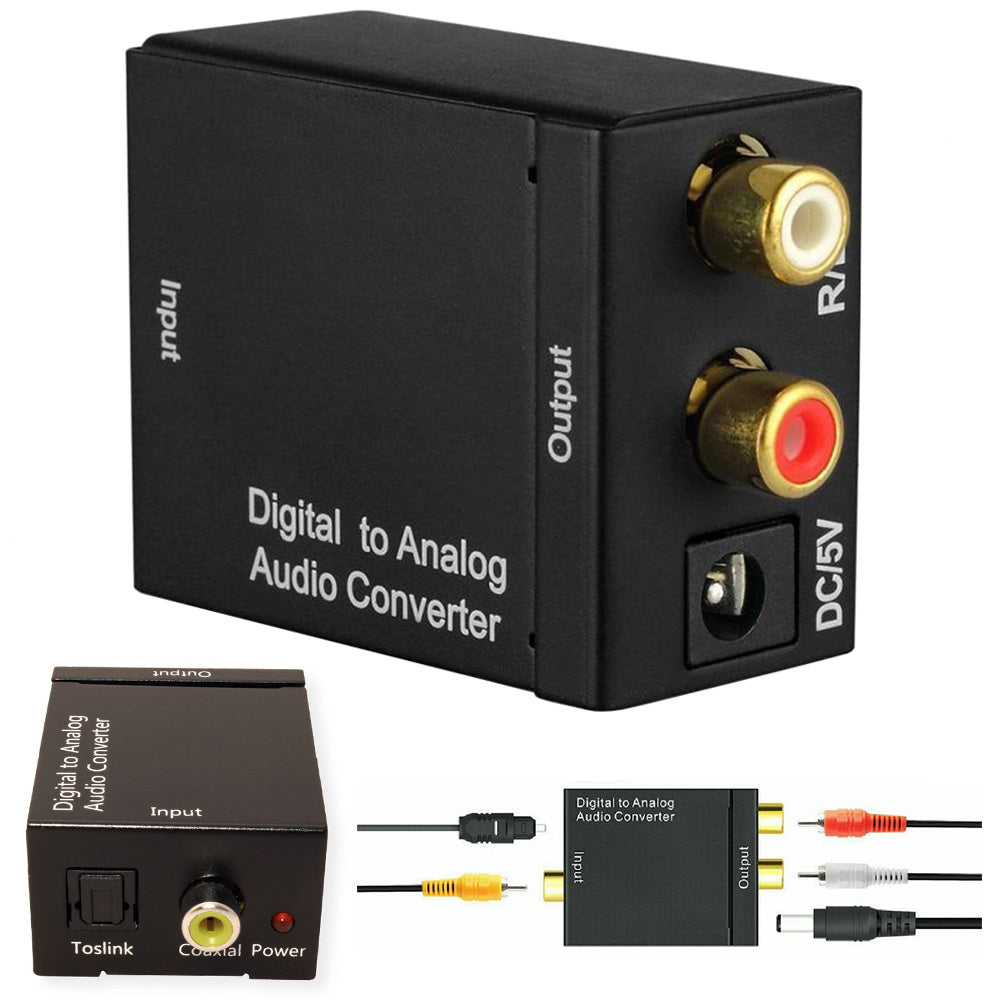 Convertitore Audio Digitale/Analogico con ingressi ottico/toslink e coassiale 5907451330241 06215 SP972