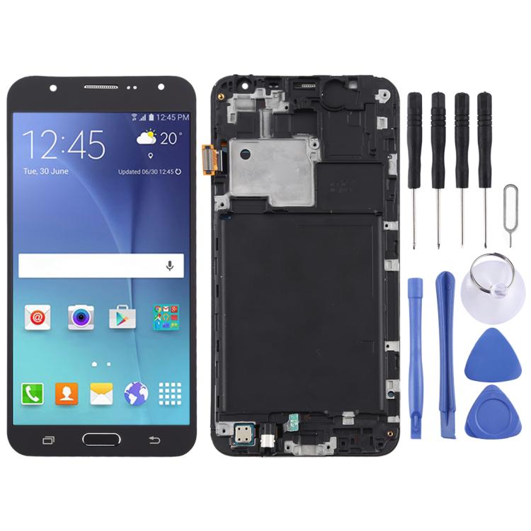 Schermo LCD in materiale TFT e digitalizzatore assemblaggio completo con cornice per Galaxy J7 (2015) / J700F, For Galaxy J7 (2015) (TFT Material), For Galaxy J7 (2015) with Frame,TFT