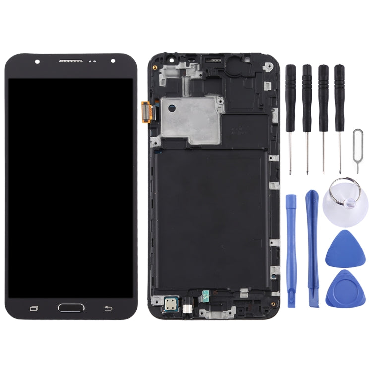 Schermo LCD in materiale TFT e digitalizzatore assemblaggio completo con cornice per Galaxy J7 (2015) / J700F, For Galaxy J7 (2015) (TFT Material), For Galaxy J7 (2015) with Frame,TFT