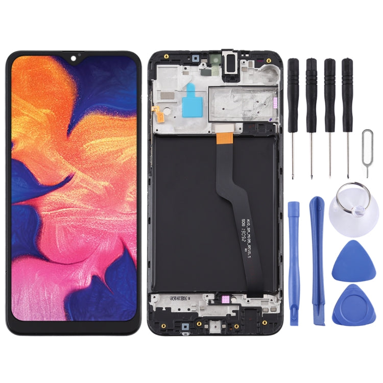 Schermo LCD con touch e cornice per Samsung Galaxy A10 SM-A105F