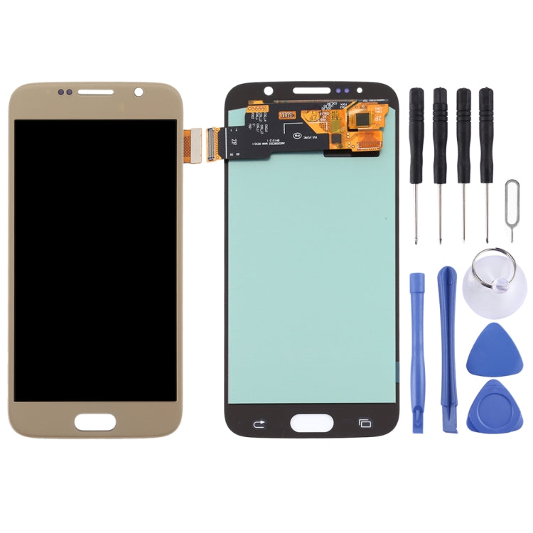 Schermo OLED con digitalizzatore per Samsung Galaxy S6, oro - immagine 2