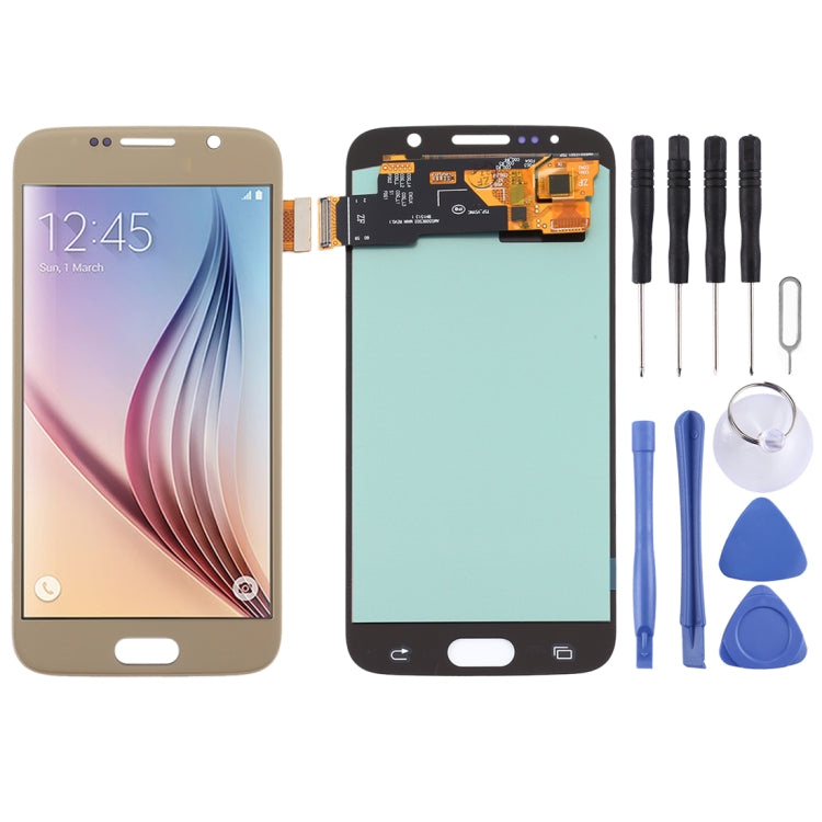 Schermo OLED con digitalizzatore per Samsung Galaxy S6, oro