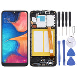 Schermo LCD TFT con cornice per Samsung Galaxy A20e