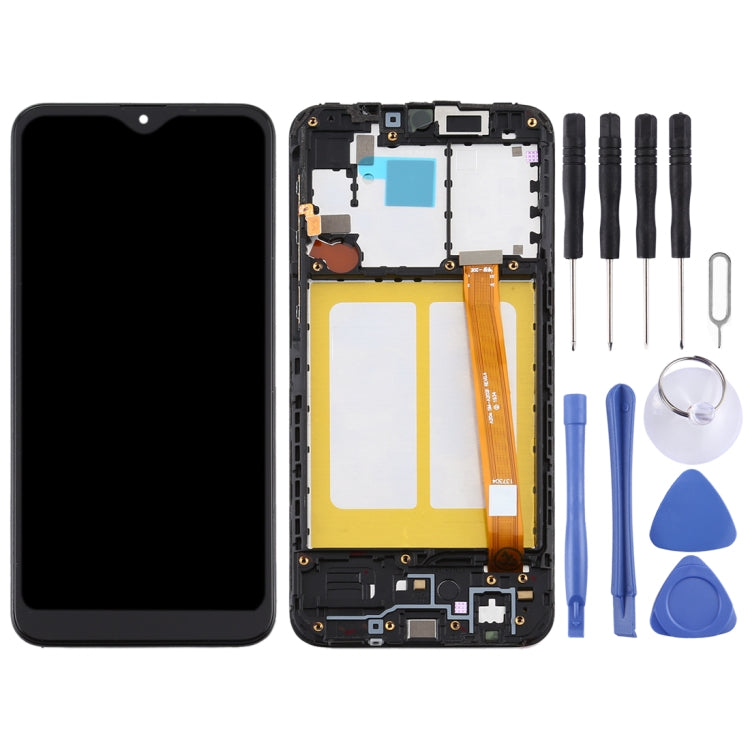 Schermo LCD TFT con cornice per Samsung Galaxy A20e - immagine 2