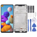 Schermo LCD con touch e cornice per Samsung Galaxy A21s