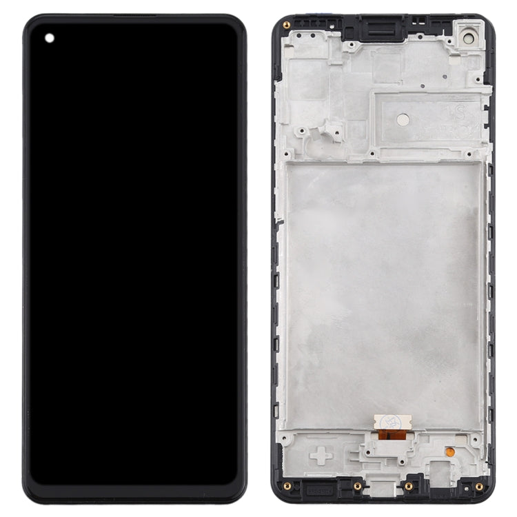 Schermo LCD con touch e cornice per Samsung Galaxy A21s - immagine 3