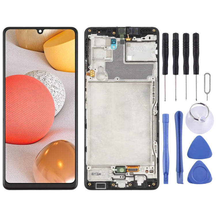 Schermo LCD originale con cornice per Samsung Galaxy A42 5G