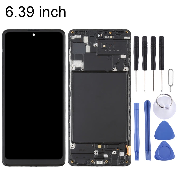 Schermo OLED completo con cornice per Samsung Galaxy A71