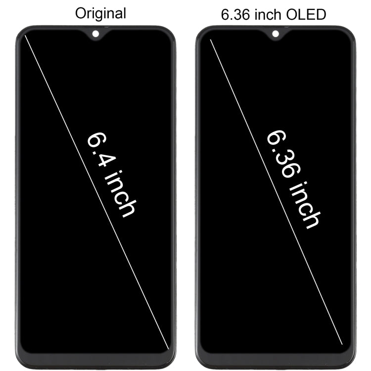 Schermo OLED completo con cornice per Samsung Galaxy A30s