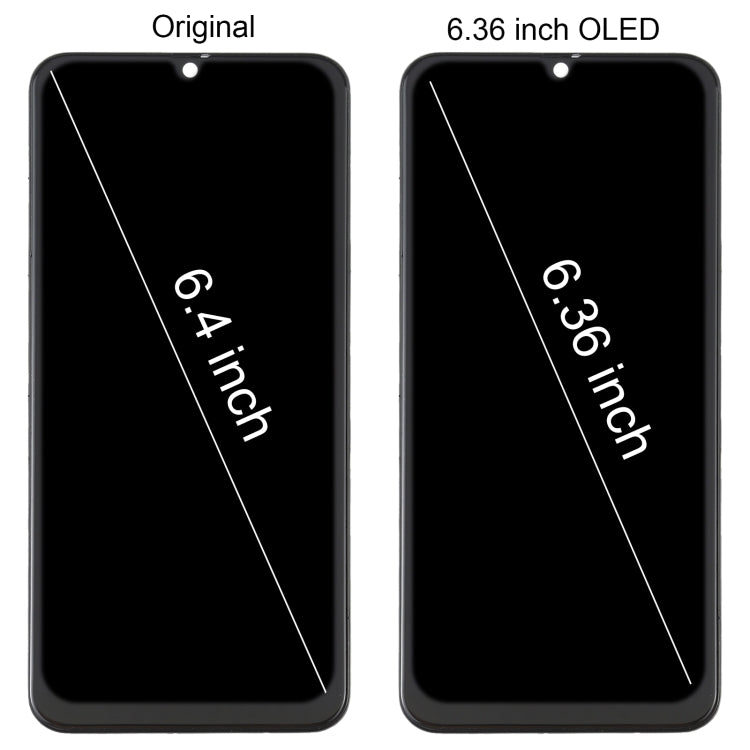 Schermo OLED completo con cornice per Samsung Galaxy A30
