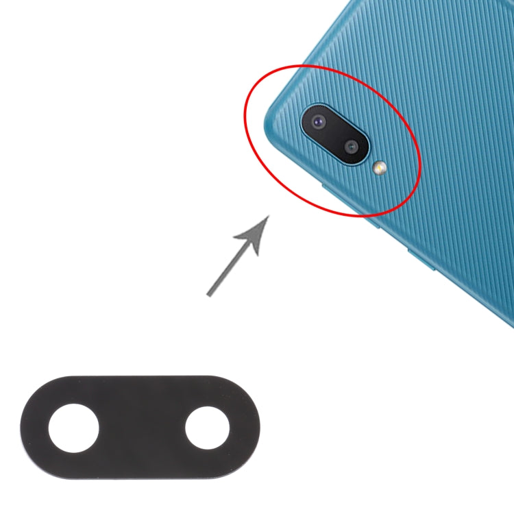 Obiettivo fotocamera posteriore per Samsung Galaxy M02