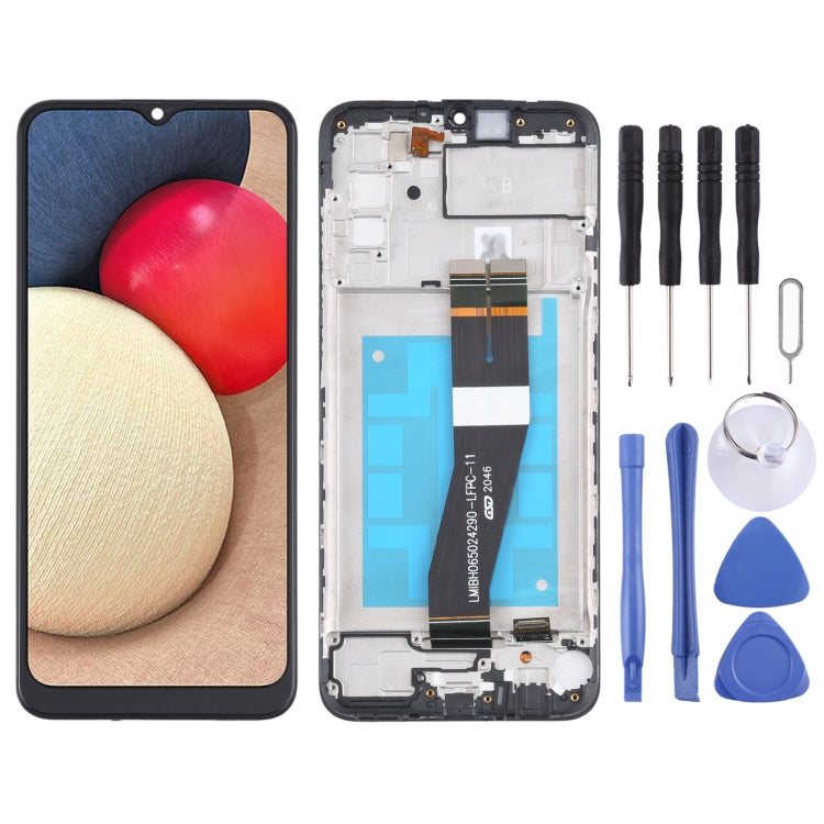 Schermo LCD originale con digitalizzatore per Samsung Galaxy A02s