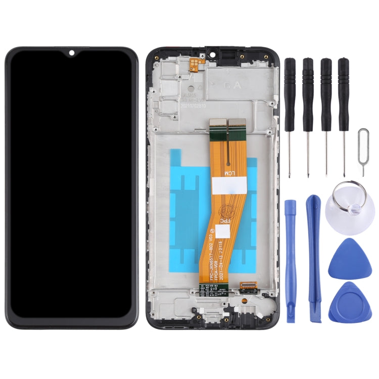 Schermo LCD con digitalizzatore e cornice per Samsung Galaxy A03s