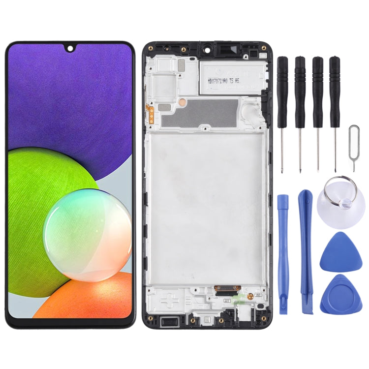 Schermo LCD e digitalizzatore completo per Samsung Galaxy A22 4G