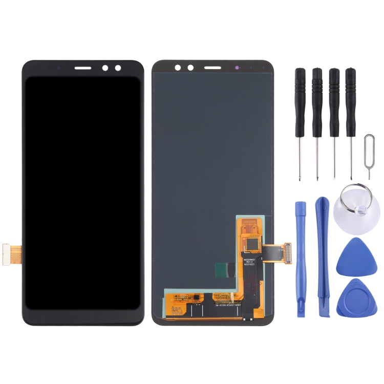 Schermo OLED completo con digitalizzatore per Samsung Galaxy A8 2