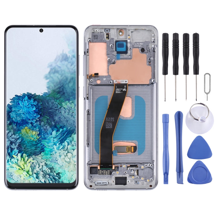 Schermo LCD originale con cornice per Samsung Galaxy S20 5G
