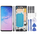 Schermo LCD TFT con cornice per Samsung Galaxy S10 SM-G973F 6.05"