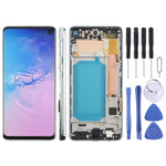 Schermo LCD TFT con cornice per Samsung Galaxy S10 SM-G973F 6.05"