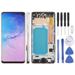 Schermo LCD TFT con cornice per Samsung Galaxy S10 SM-G973F 6.05"