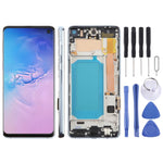 Schermo LCD TFT con cornice per Samsung Galaxy S10 SM-G973F 6.05"