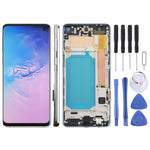 Schermo LCD TFT con cornice per Samsung Galaxy S10 SM-G973F 6.05"