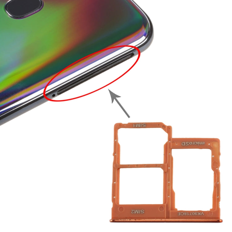 Vassoio scheda SIM e micro SD per Samsung Galaxy A40