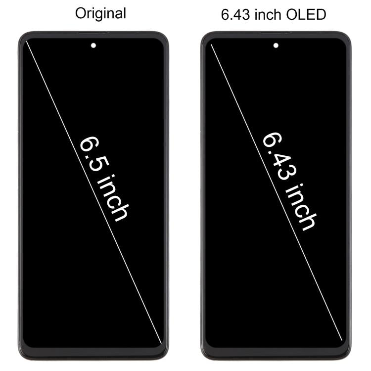 Schermo LCD con touch e cornice per Samsung Galaxy A51 4G - immagine 7