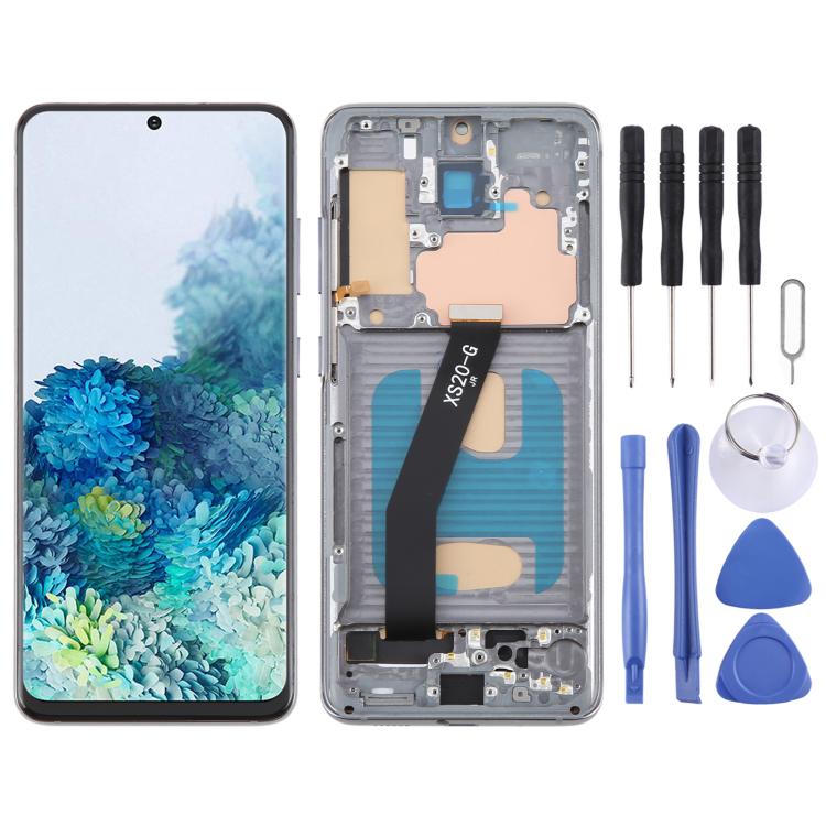 Schermo LCD con cornice per Samsung Galaxy S20 5G SM-G981B