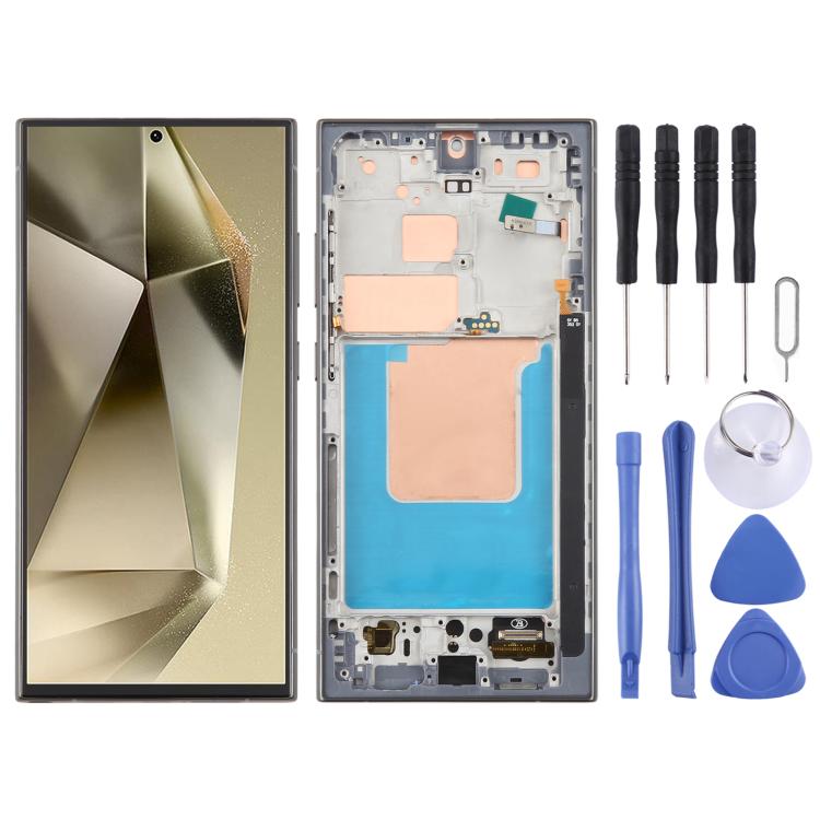 Schermo TFT LCD 6,72" con cornice per Samsung Galaxy S24 Ultra