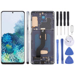 Schermo TFT LCD con touch screen e cornice per Samsung Galaxy S20+ SM-G985F 6,58 pollici SPA4618H B1042