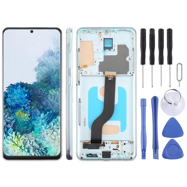 Schermo TFT LCD con cornice per Samsung Galaxy S20+ 6,58"