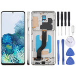 Schermo TFT LCD con cornice per Samsung Galaxy S20+ 6,58"
