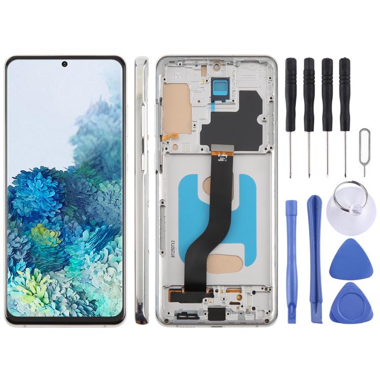 Schermo TFT LCD con cornice per Samsung Galaxy S20+ 6,58"